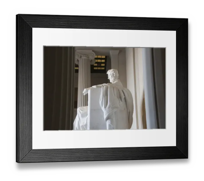 Framed Print : Abraham Lincoln Memorial, National Mall National Park, Washington D. C. USA