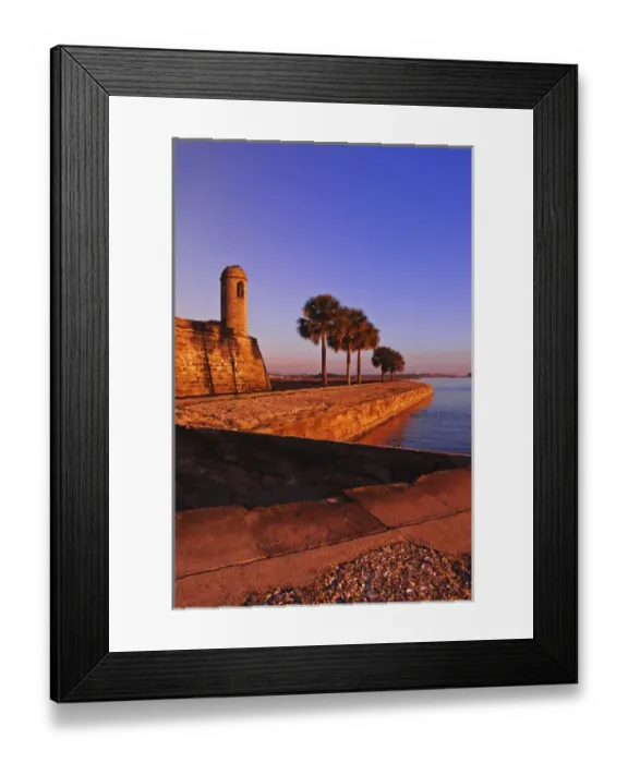 Framed Print : Sunrise Castillo de San Marcos National Monuement St. Augustine, Florida Framed Print : Sunrise Castillo de San Marcos National Monuement St. Augustine, Florida