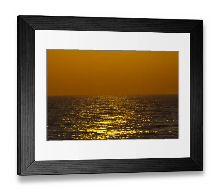Framed Print : North America, USA, Florida, Sarasota, Sunset Reflection at the Crescent Beach, Siesta Key