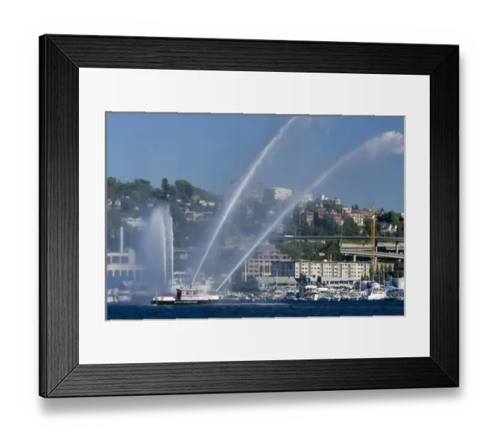 Framed Print : 4th of July, Lake Union, Seattle, Washington, celebration, fireboat, pleasureboats Framed Print : 4th of July, Lake Union, Seattle, Washington, celebration, fireboat, pleasureboats