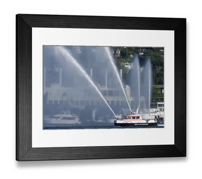 Framed Print : 4th of July, Lake Union, Seattle, Washington, celebration, fireboat, pleasureboats Framed Print : 4th of July, Lake Union, Seattle, Washington, celebration, fireboat, pleasureboats