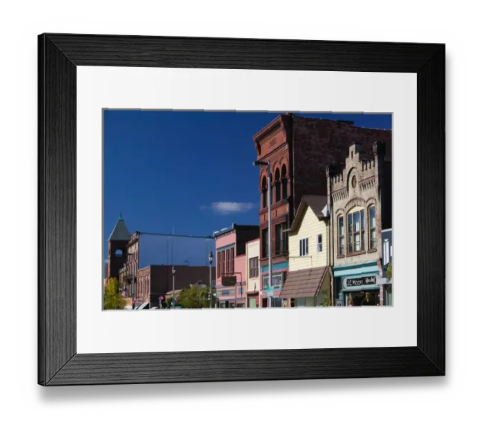 Framed Print : USA-WISCONSIN-Ashland: Lake Superior Shore- Buildings along Main Street Framed Print : USA-WISCONSIN-Ashland: Lake Superior Shore- Buildings along Main Street