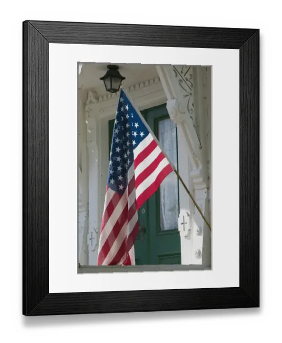 Framed Print : USA-WISCONSIN-Mississippi River Valley-Stockholm: US Flag Framed Print : USA-WISCONSIN-Mississippi River Valley-Stockholm: US Flag