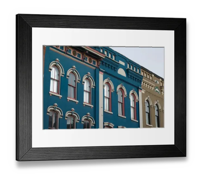 Framed Print : USA-WISCONSIN-Mississippi River Valley-La Crosse: Downtwon Architecture