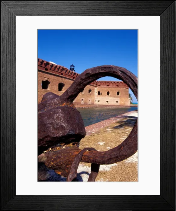 Framed Print : USA, FL, Florida Keys, Fort Jefferson, 1846, stands on Garden Key, Dry Tortugas