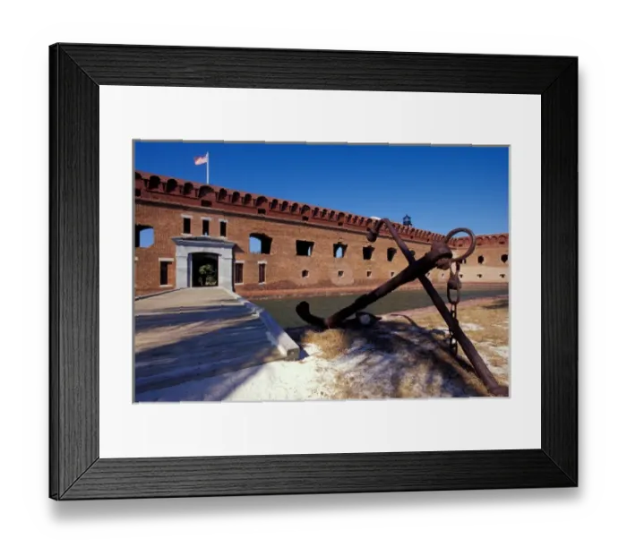 Framed Print : USA, FL, Florida Keys, Fort Jefferson, 1846, stands on Garden Key, Dry Tortugas