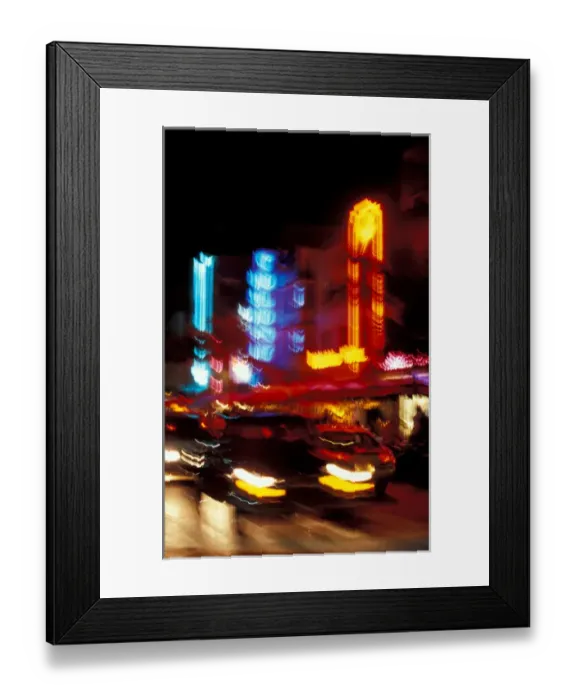 Framed Print : USA, FL, Miami, South Beach at night