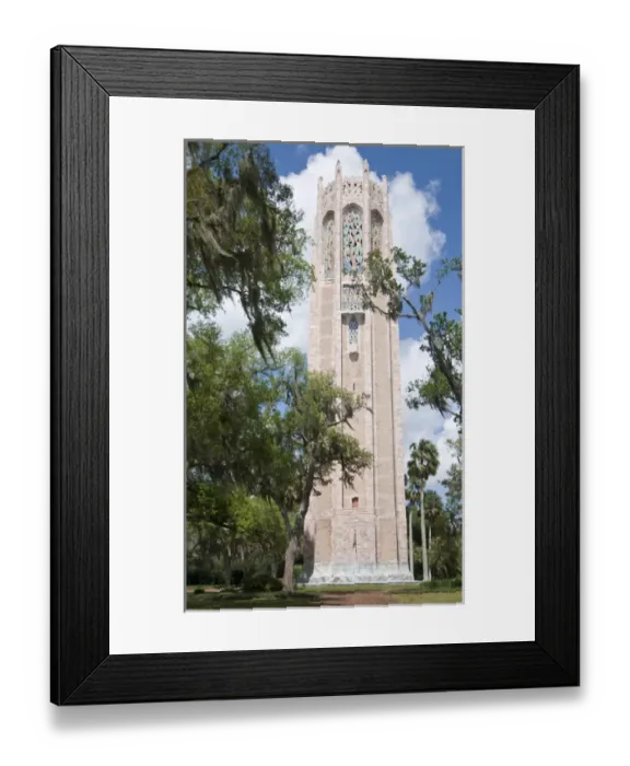Framed Print : North America, Florida, Lake Wales, Bok Sanctuary. The carillon tower was designed by Milton B Framed Print : North America, Florida, Lake Wales, Bok Sanctuary. The carillon tower was designed by Milton B