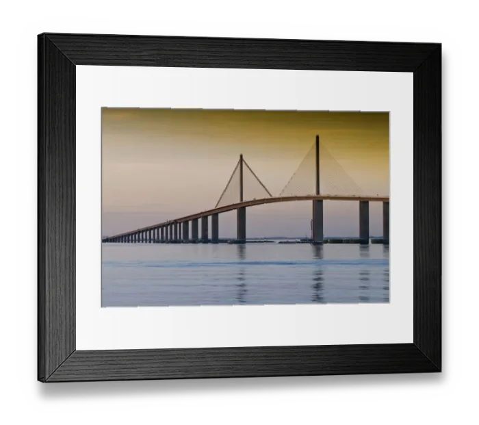 Framed Print : North America, USA, Florida, Tampa Bay. Sunshine Skyway Bridge Framed Print : North America, USA, Florida, Tampa Bay. Sunshine Skyway Bridge