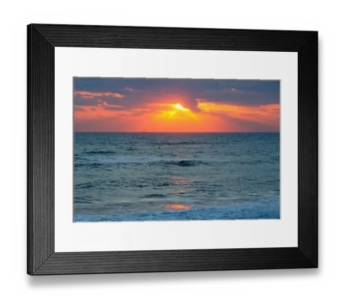 Framed Print : North America, USA, Florida, Canaveral National Seashore, Silver Sands, sunrise