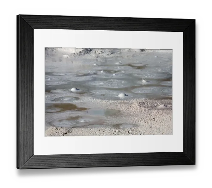 Framed Print : WY, Yellowstone National Park, Fountain Paint Pot, Bubbling mud Framed Print : WY, Yellowstone National Park, Fountain Paint Pot, Bubbling mud