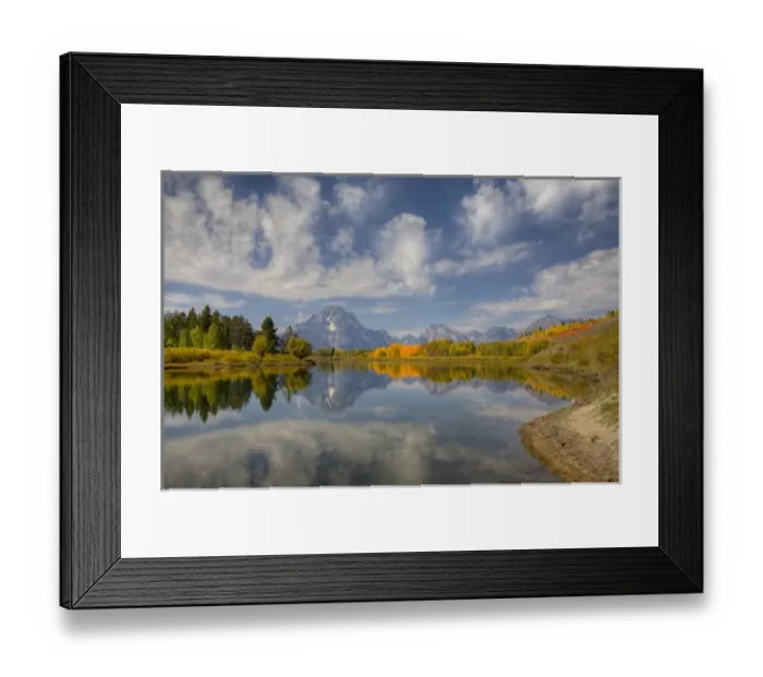 Framed Print : WY, Grand Teton National Park, Teton Range with Mount Moran and Snake River Framed Print : WY, Grand Teton National Park, Teton Range with Mount Moran and Snake River