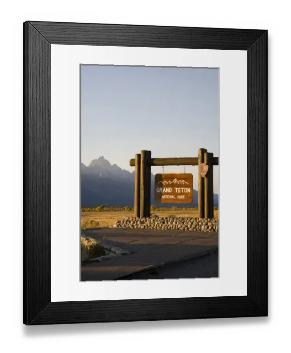 Framed Print : WY, Grand Teton National Park, Park Entrance Framed Print : WY, Grand Teton National Park, Park Entrance