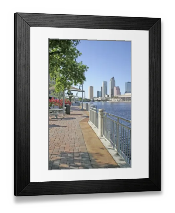 Framed Print : Skyline Hillsborough Bay 2008, Tampa Florida Framed Print : Skyline Hillsborough Bay 2008, Tampa Florida