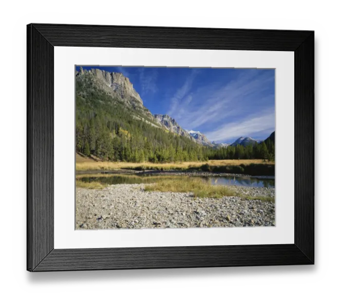 Framed Print : USA, Wyoming, Rocky Mountains, Wind River Range, Bridger Teton National Forest, Bridger Wilderness