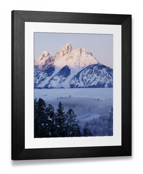 Framed Print : USA, Wyoming, View of Grand Teton National Park in morning Framed Print : USA, Wyoming, View of Grand Teton National Park in morning