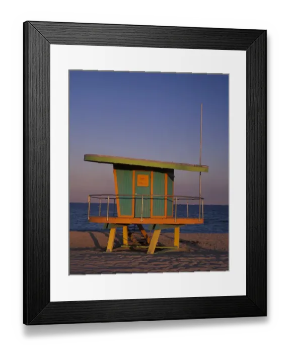 Framed Print : N. A. USA, Florida, Miami, South Beach. Lifeguard station (Medium Format) Framed Print : N. A. USA, Florida, Miami, South Beach. Lifeguard station (Medium Format)