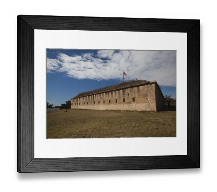 Framed Print : USA, Florida, Florida Panhandle, Pensacola, Fort Barrancas, US Civil War-era fort