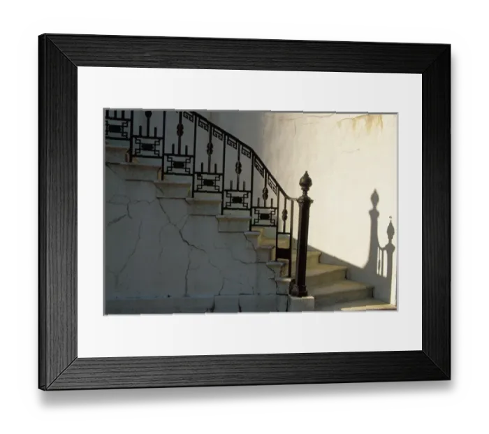 Framed Print : N. A. USA, Georgia, Savannah. Wrought iron railing & steps with shadow detail Framed Print : N. A. USA, Georgia, Savannah. Wrought iron railing & steps with shadow detail