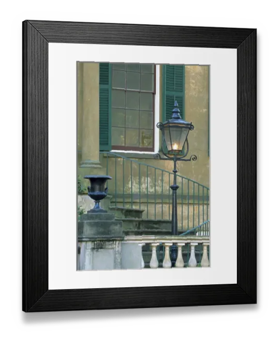 Framed Print : N. A. USA, Georgia, Savannah. Lampost at Owen-Thomas house Framed Print : N. A. USA, Georgia, Savannah. Lampost at Owen-Thomas house