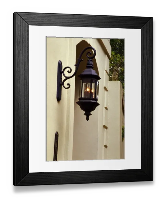 Framed Print : N. A. USA, Georgia, Savannah. Lantern near doorway Framed Print : N. A. USA, Georgia, Savannah. Lantern near doorway