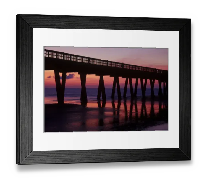 Framed Print : North America, U. S. A. Georgia, Tybee Island, Pavillion and pier Framed Print : North America, U. S. A. Georgia, Tybee Island, Pavillion and pier