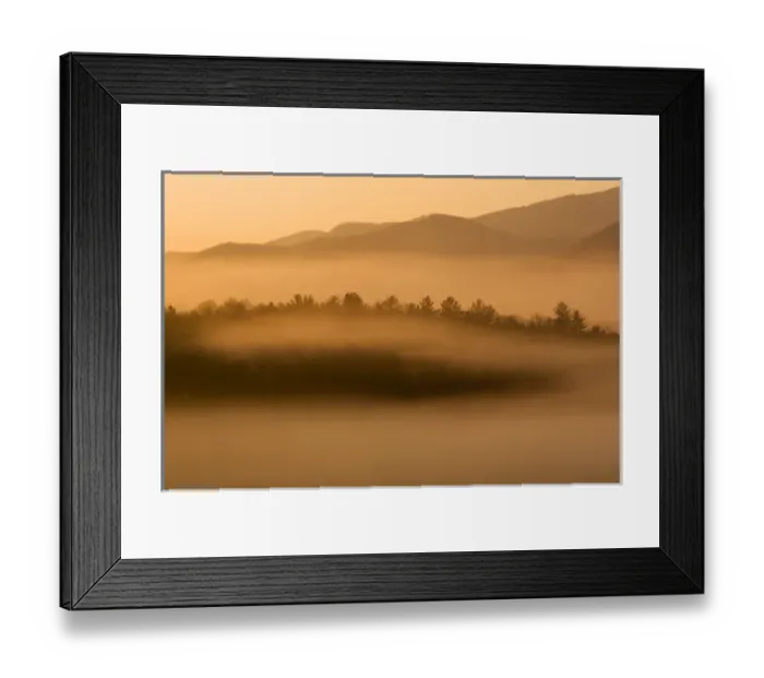 Framed Print : USA; Great Smoky Mountains NP; Early morning fog in Cades Cove Framed Print : USA; Great Smoky Mountains NP; Early morning fog in Cades Cove