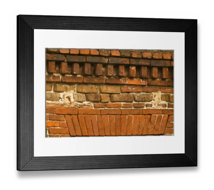 Framed Print : North America; USA; Georgia; Savannah; Brick on an old building in the Historic District