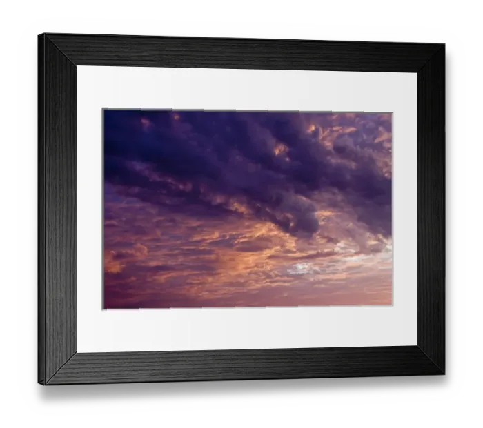 Framed Print : North America; USA; Georgia; Tybee Island; Colorful clouds over the ocean Framed Print : North America; USA; Georgia; Tybee Island; Colorful clouds over the ocean