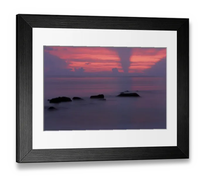 Framed Print : North America; USA; Georgia; Tybee Island; Refections in early morning light at Tybee