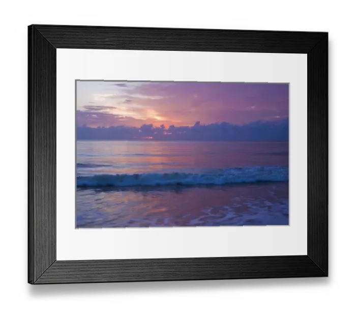 Framed Print : North America, USA, Georgia, Tybee Island. Sunrise clouds refecting on incoming waves Framed Print : North America, USA, Georgia, Tybee Island. Sunrise clouds refecting on incoming waves