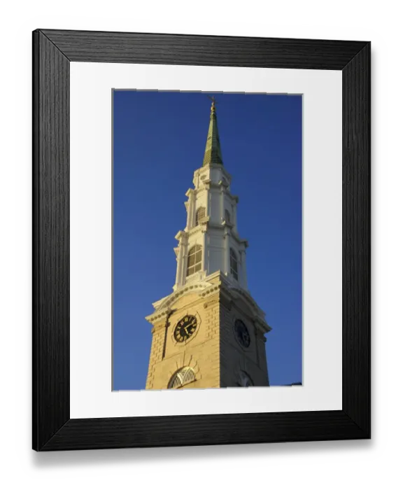 Framed Print : USA, Georgia, Savannah, historic district, Independent Presbyterian Church clock tower Framed Print : USA, Georgia, Savannah, historic district, Independent Presbyterian Church clock tower