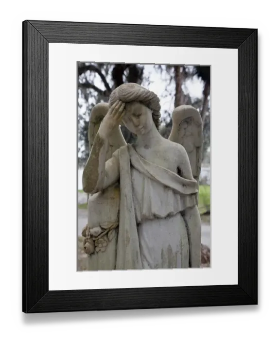Framed Print : North America, USA, Georgia, Savannah, Bonaventure Cemetery, Marble statue of angel Framed Print : North America, USA, Georgia, Savannah, Bonaventure Cemetery, Marble statue of angel