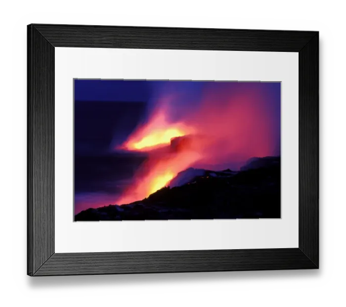 Framed Print : North America; USA; Hawaii; Volcanoes National Park Land Formation