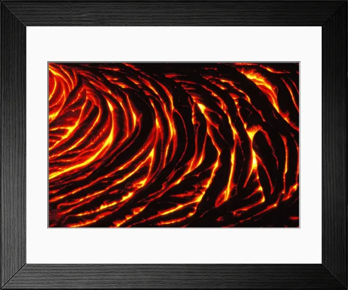 Framed Print : North America; USA; Hawaii; Volcanoes National Park Lava Close-Up