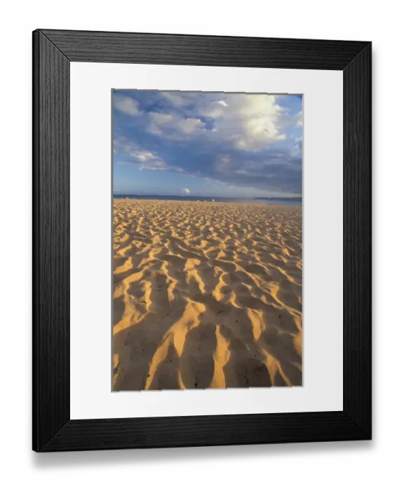 Framed Print : NA, USA, Hawaii, southern Maui, sandy waves on beach Framed Print : NA, USA, Hawaii, southern Maui, sandy waves on beach