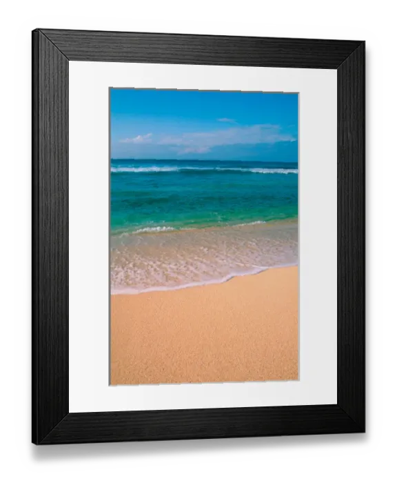 Framed Print : Beach scene at barking sands Kauai, Hawaii. wave, water, ocean, coast, shore Framed Print : Beach scene at barking sands Kauai, Hawaii. wave, water, ocean, coast, shore