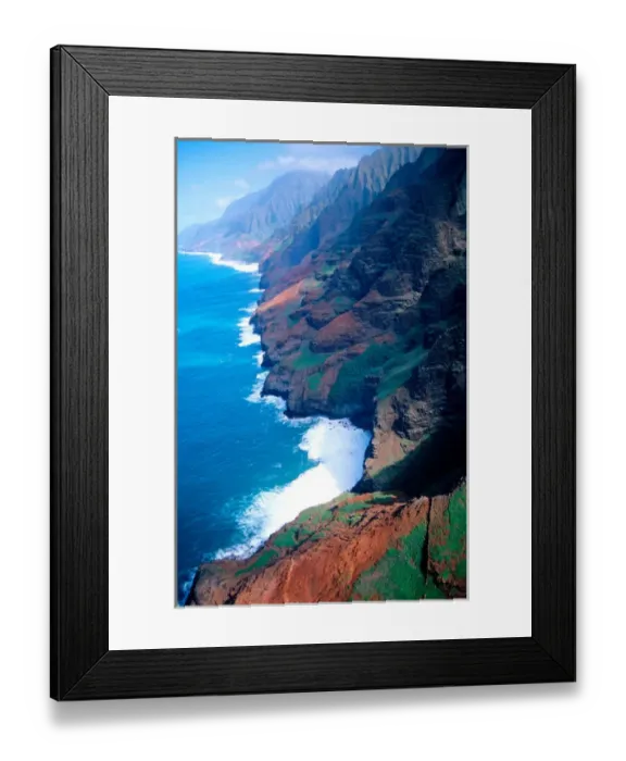 Framed Print : Kanapali Coast on the island of Kauai, Hawaii. hawaii, south pacific, island Framed Print : Kanapali Coast on the island of Kauai, Hawaii. hawaii, south pacific, island