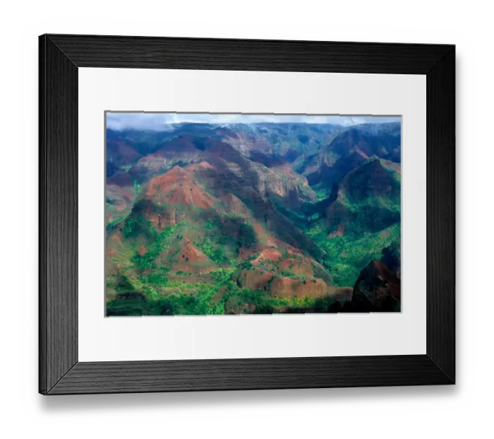 Framed Print : USA, Hawaii, Kauai. Waimea Canyon Framed Print : USA, Hawaii, Kauai. Waimea Canyon