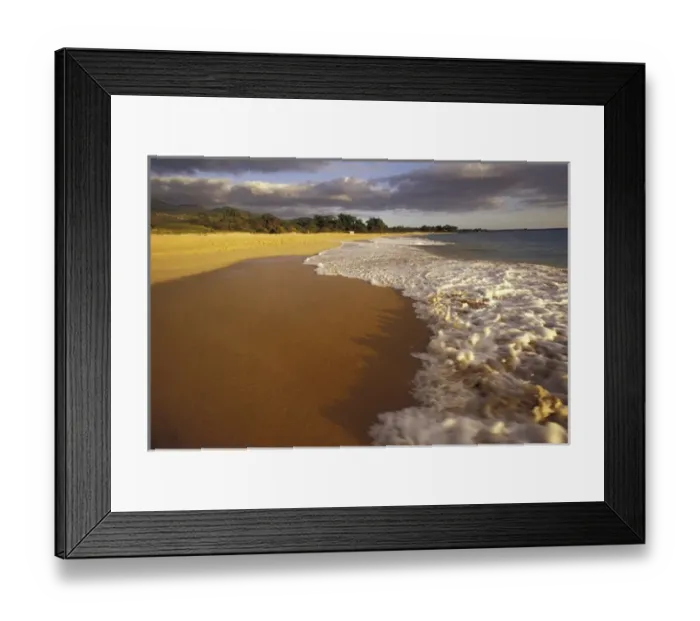 Framed Print : USA, Hawaii, Maui Evening light, Makena Beach