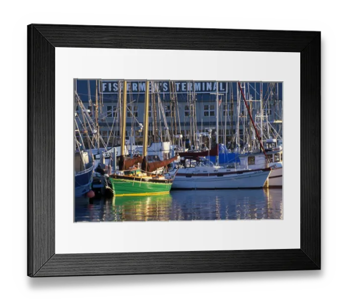 Framed Print : NA, USA, Washington, Seattle, Fishermens Terminal