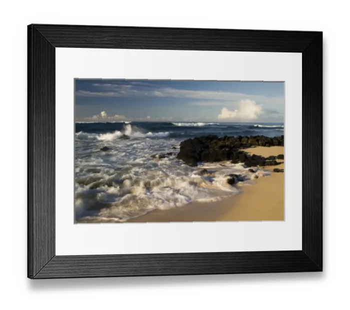 Framed Print : Kiahuna Beach, Kauai, Hawaii, USA