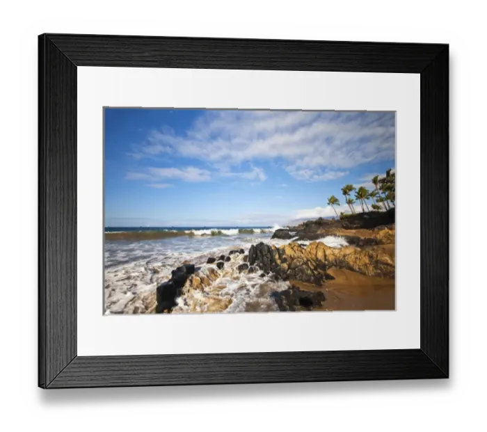 Framed Print : North America, USA, Hawaii, Maui. Beach on Maui Framed Print : North America, USA, Hawaii, Maui. Beach on Maui