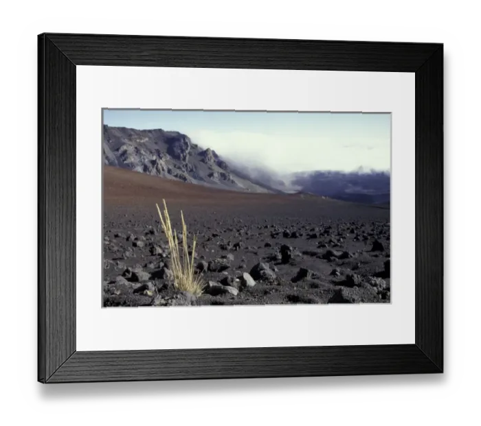 Framed Print : N. A. USA, Hawaii, Maui, Haleakala Nat l Park Mist rises over edge of crater Framed Print : N. A. USA, Hawaii, Maui, Haleakala Nat l Park Mist rises over edge of crater