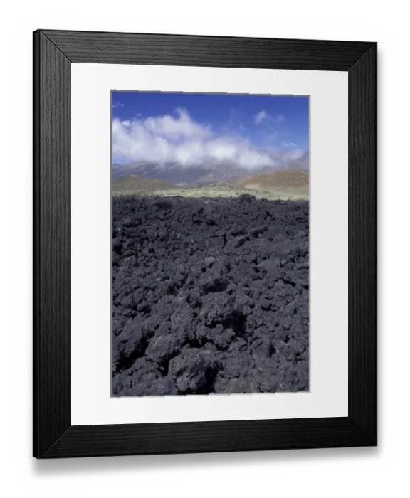 Framed Print : N. A. USA, Hawaii, Big Island Lava rock