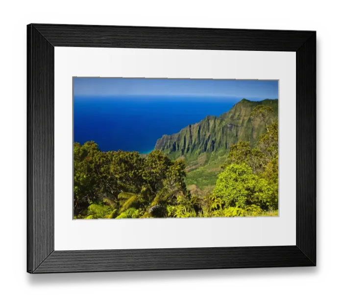 Framed Print : Nepali Coast Overlook XXXXX, Kauai, Hawaii