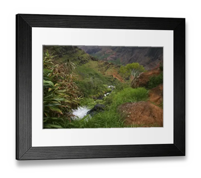 Framed Print : Kauai, Hawaii. Some amazing hiking through Waimea Canyon. Waimea canyon is the largest