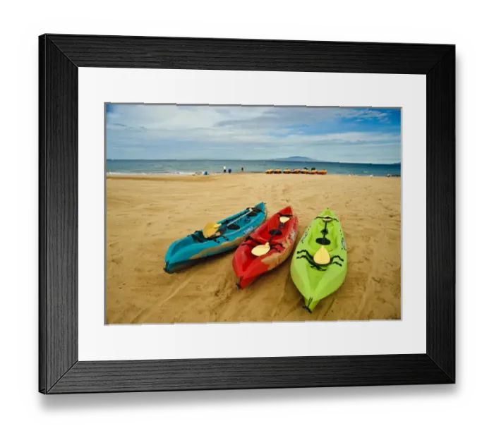 Framed Print : USA, Hawaii, Maui. Kayaks on Wailea Beach ready to hit the surf Framed Print : USA, Hawaii, Maui. Kayaks on Wailea Beach ready to hit the surf