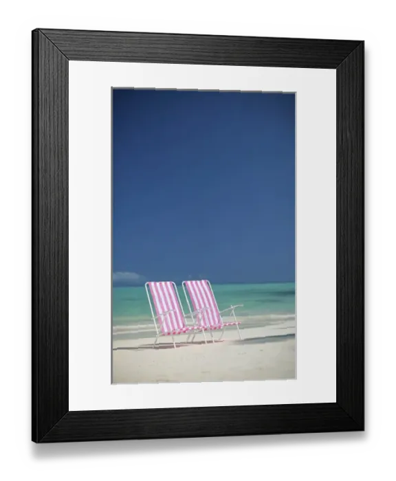 Framed Print : North America, USA, Hawaii. Beach chairs Framed Print : North America, USA, Hawaii. Beach chairs