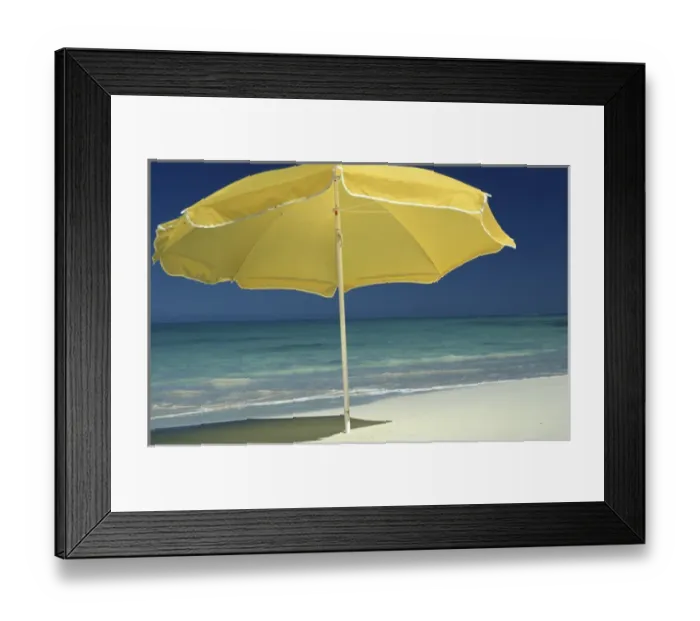 Framed Print : North America, USA, Hawaii. Beach umbrella Framed Print : North America, USA, Hawaii. Beach umbrella